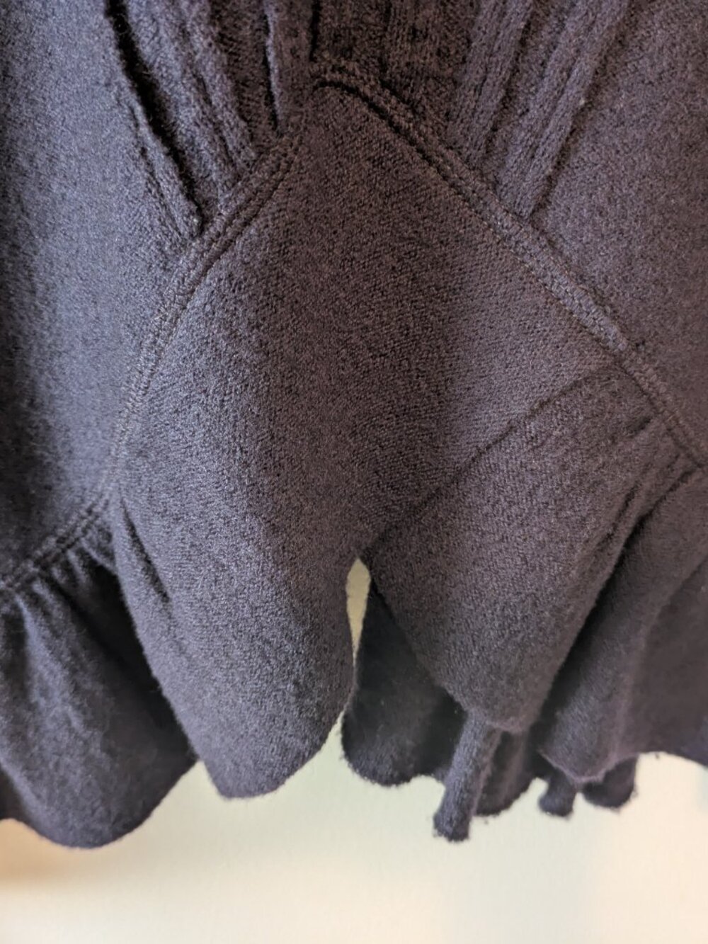 Anthropologie Charlie & Robin Dark Purple Wrapped in Ruffles Cardigan - Picture 15 of 16